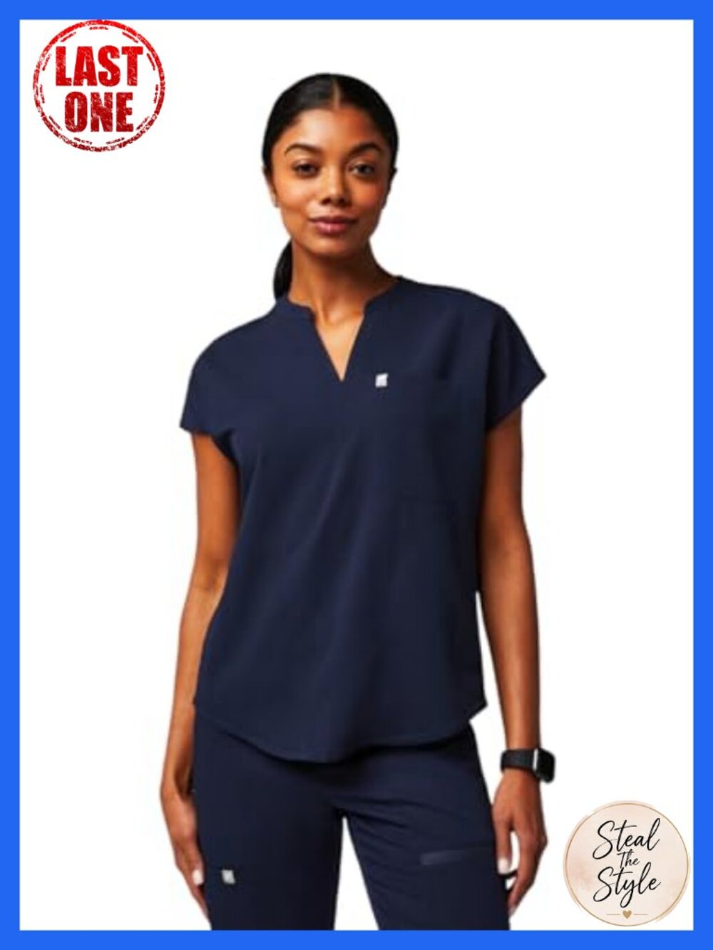 Women's Evolve Scrub Top Oversized Fit 4-Way Stretch Wrinkle-Resist